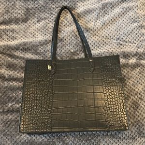 Beis work tote - black croc